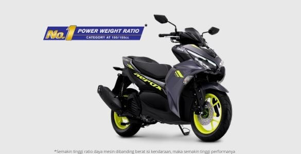 Power Weight Ratio Yamaha Aerox 155 GP